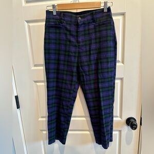 Uniqlo Women’s Tartan Plaid Cropped Trousers